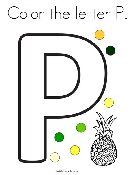 Penguin For Letter P Coloring Page Sun Free Printable